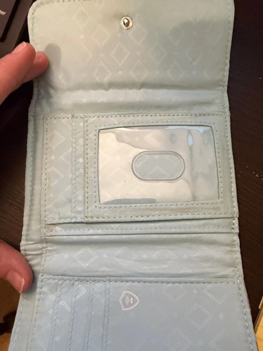 Vera Bradley Kids Quilted Wallet in Multicolor Fan Print - Picture 3 of 3